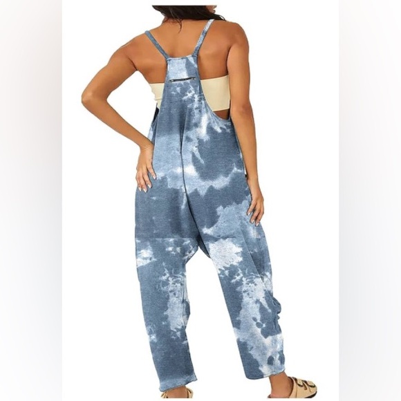 Blush Casual Loose Sleeveless Jumpsuits Adjustable Spaghetti Straps | NWT - Picture 2 of 6